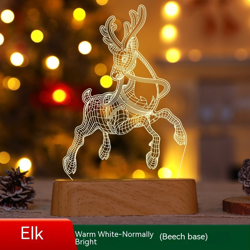 3D LED Christmas Decoration Acrylic Lamp Decoration