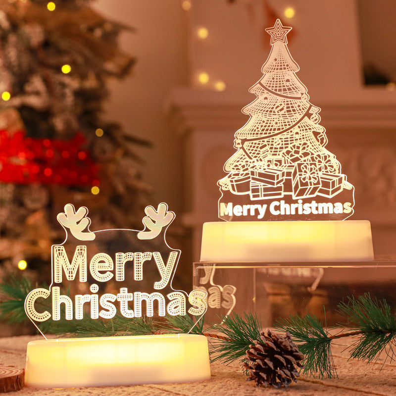 3D LED Christmas Decoration Acrylic Lamp Decoration